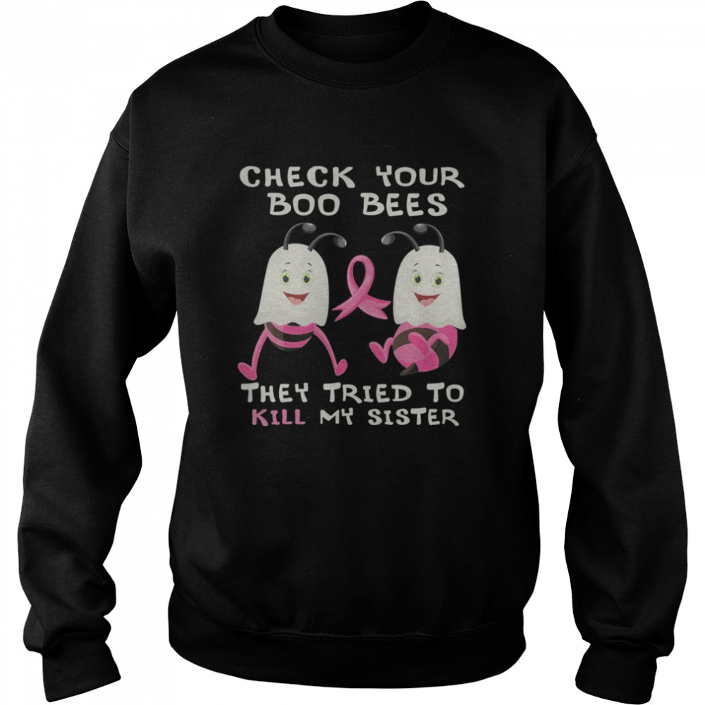 Check Your Boo Bees Sister breast cancer ghost halloween shirt Check Your Boo Bees Sister breast cancer ghost halloween shirt