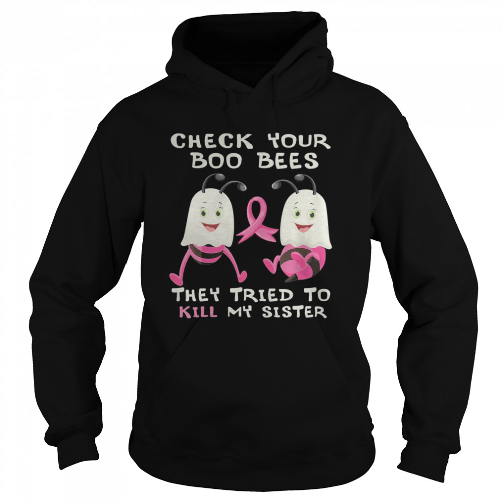 Check Your Boo Bees Sister breast cancer ghost halloween shirt Check Your Boo Bees Sister breast cancer ghost halloween shirt