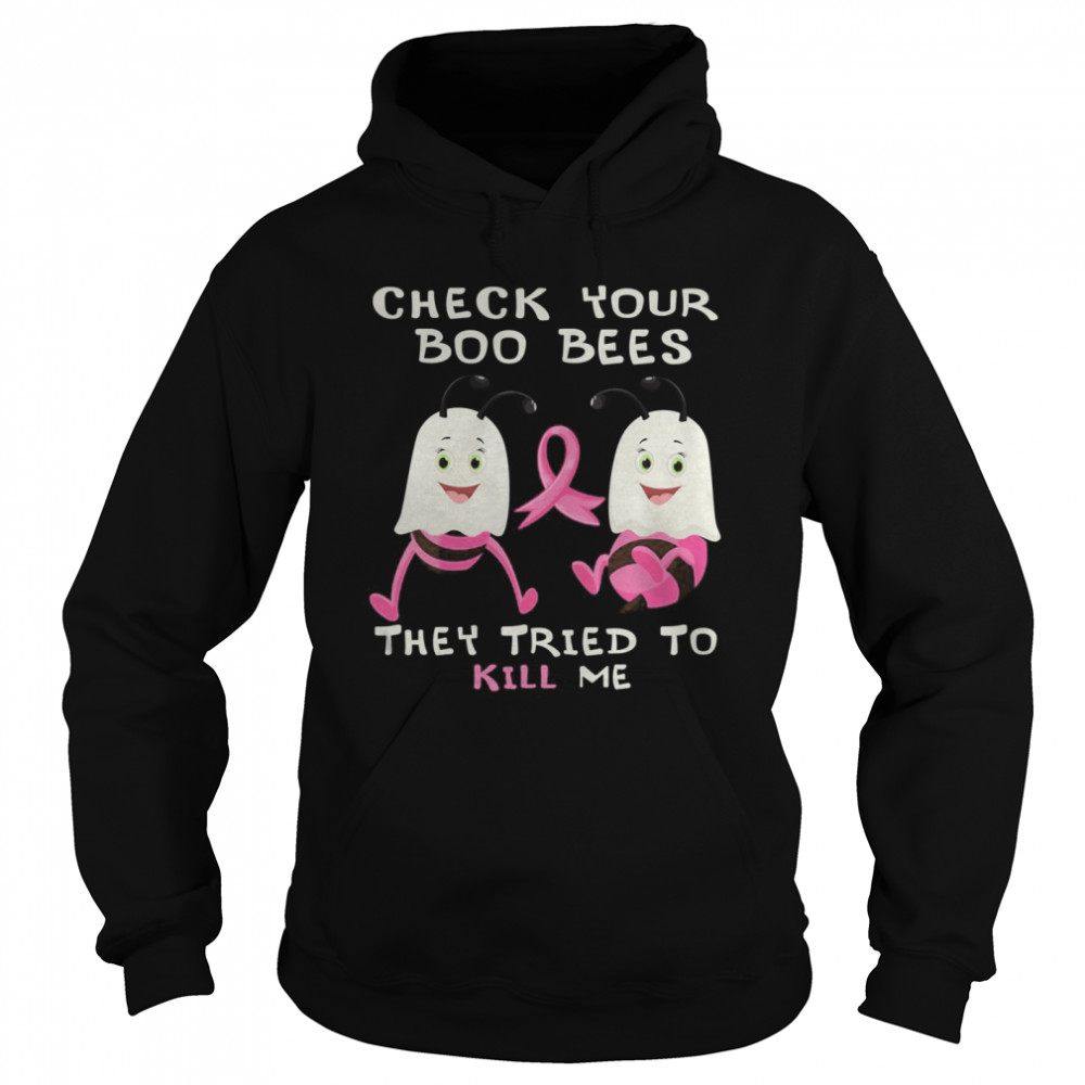 Check Your Boo Bees kill me breast cancer ghost halloween shirt Check Your Boo Bees kill me breast cancer ghost halloween shirt