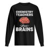 Chemistry Teachers Love Brains Teacher Halloween shirt