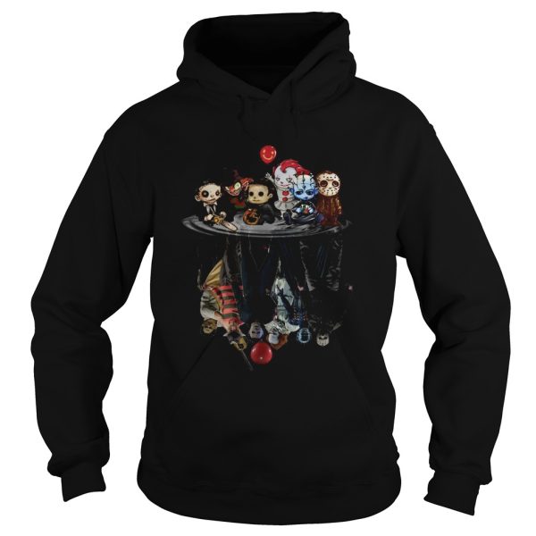 Chibi Horror Movies Characters Reflection Halloween shirt