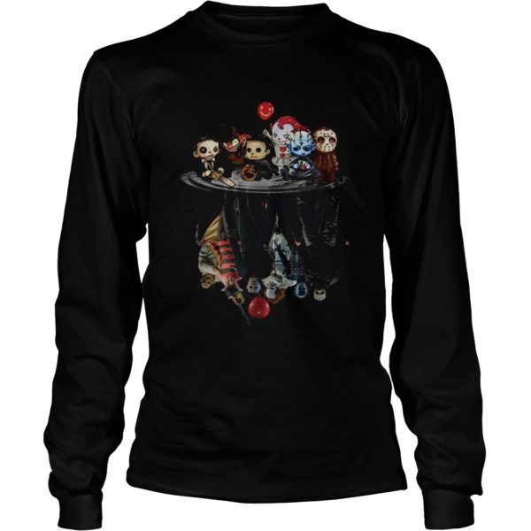 Chibi Horror Movies Characters Reflection Halloween shirt
