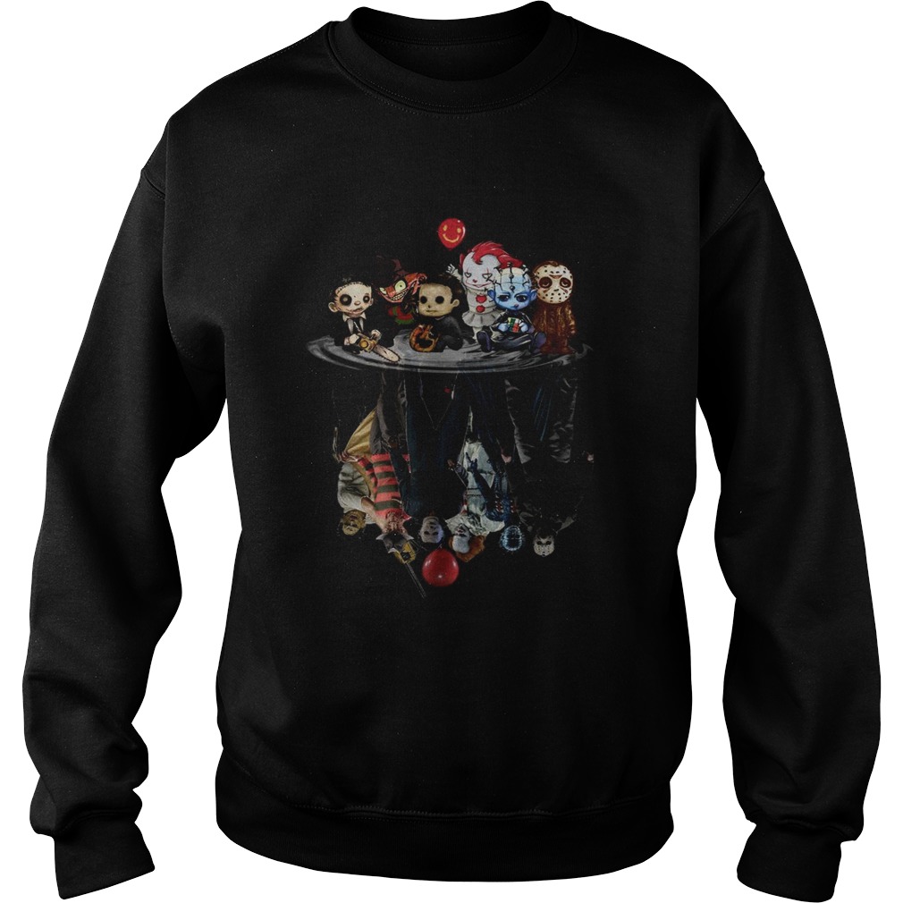 Chibi Horror Movies Characters Reflection Halloween shirt Chibi Horror Movies Characters Reflection Halloween shirt