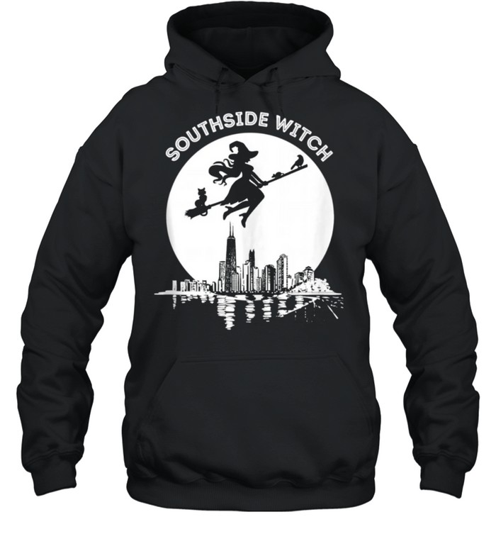 Chicago Windy City Southside Witch Flying Moonlight Skyline shirt Chicago Windy City Southside Witch Flying Moonlight Skyline shirt