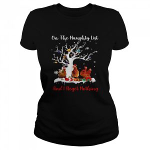 Chickens On The Naughty List And I Regret Nothing Christmas Sweater T-shirt