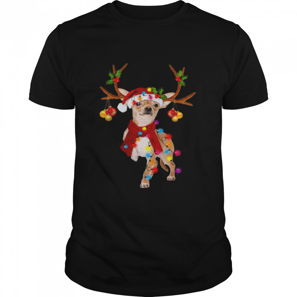 Chihuahua Gorgeous Reindeer Merry Christmas 2021 Shirt Chihuahua Gorgeous Reindeer Merry Christmas 2021 Shirt