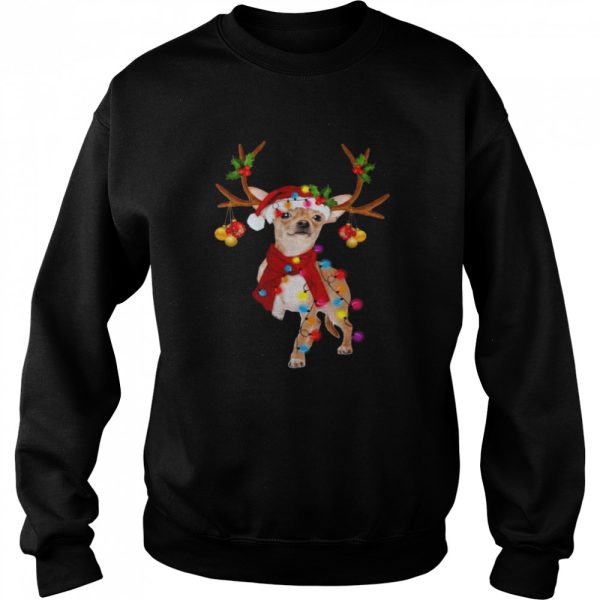 Chihuahua Gorgeous Reindeer Merry Christmas 2021 Shirt