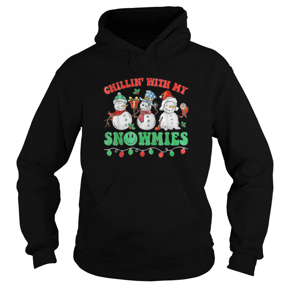 Chillin With My Snowmies Funny Ugly Christmas T-Shirt Chillin With My Snowmies Funny Ugly Christmas T-Shirt