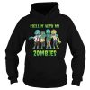 Chillin With My Zombies Halloween Boys Kids Funny TShirt