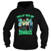 Chillin With My Zombies Halloween Boys Kids Zombie shirt