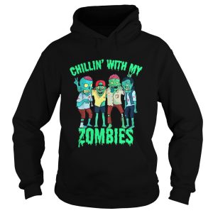 Chillin With My Zombies Halloween Boys Kids Zombie shirt