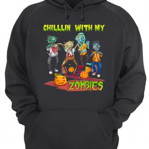 Chillin With My Zombies Halloween shirt 3