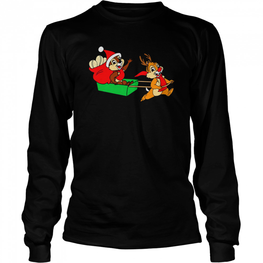 Chip And Dale On A Christmas Sleigh shirt Chip And Dale On A Christmas Sleigh shirt