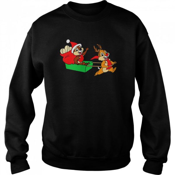 Chip And Dale On A Christmas Sleigh shirt