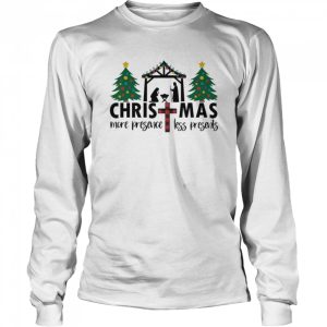 Christmas Cross More Presence Less Presents Shirt 3