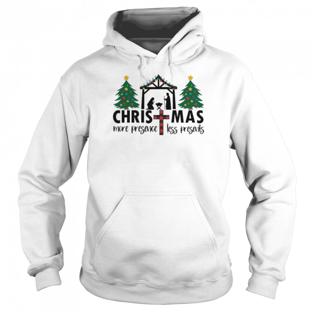 Christmas Cross More Presence Less Presents Shirt Christmas Cross More Presence Less Presents Shirt