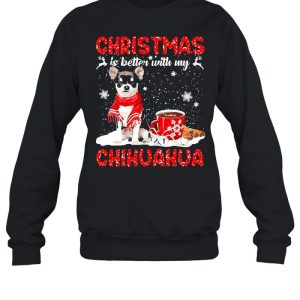 Christmas Is Better With My Black Chihuahua Dog Sweater Shirt 4