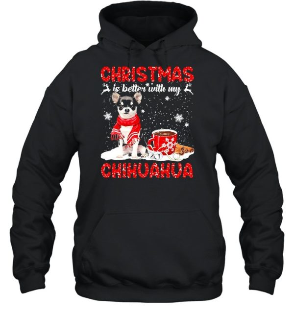 Christmas Is Better With My Black Chihuahua Dog Sweater Shirt