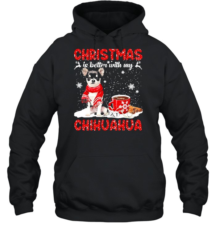 Christmas Is Better With My Black Chihuahua Dog Sweater Shirt Christmas Is Better With My Black Chihuahua Dog Sweater Shirt