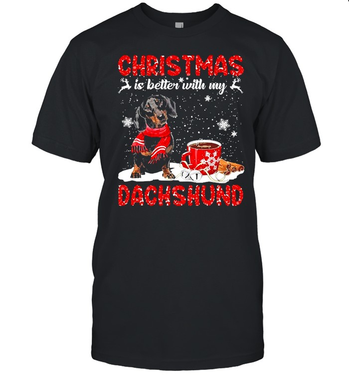 Christmas Is Better With My Black Dachshund Dog Sweater Shirt Christmas Is Better With My Black Dachshund Dog Sweater Shirt