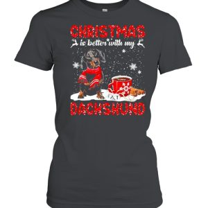 Christmas Is Better With My Black Dachshund Dog Sweater Shirt