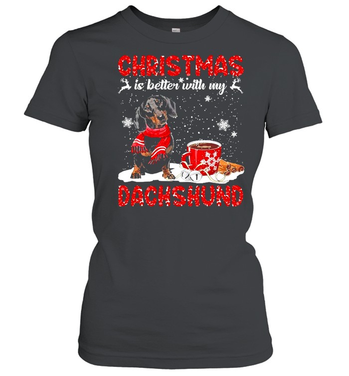Christmas Is Better With My Black Dachshund Dog Sweater Shirt Christmas Is Better With My Black Dachshund Dog Sweater Shirt