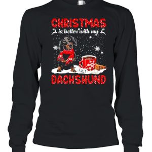 Christmas Is Better With My Black Dachshund Dog Sweater Shirt 3