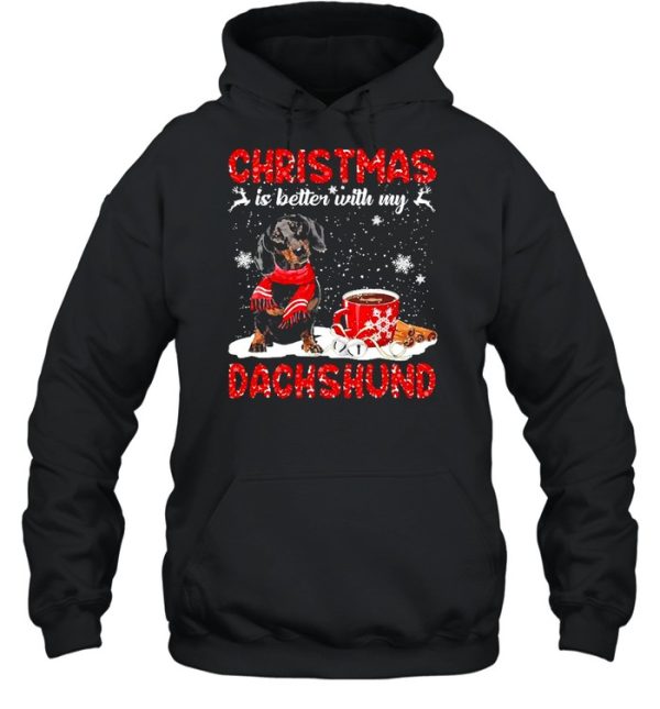 Christmas Is Better With My Black Dachshund Dog Sweater Shirt