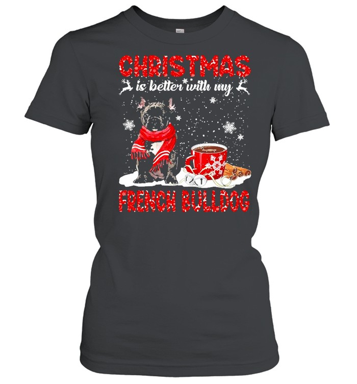 Christmas Is Better With My Black French Bulldog Dog Sweater Shirt Christmas Is Better With My Black French Bulldog Dog Sweater Shirt