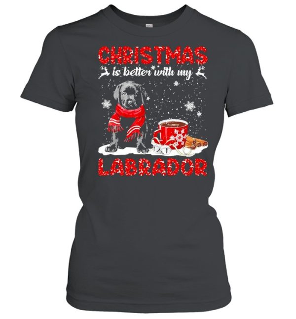 Christmas Is Better With My Black Labrador Pup Dog Sweater Shirt