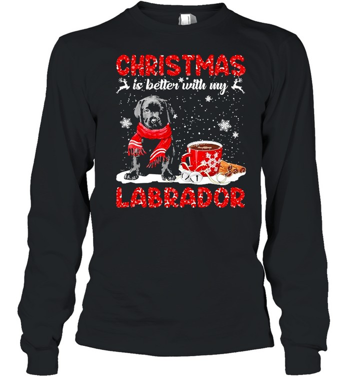 Christmas Is Better With My Black Labrador Pup Dog Sweater Shirt Christmas Is Better With My Black Labrador Pup Dog Sweater Shirt