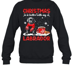 Christmas Is Better With My Black Labrador Pup Dog Sweater Shirt 4