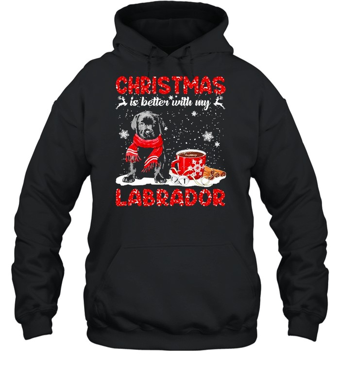 Christmas Is Better With My Black Labrador Pup Dog Sweater Shirt Christmas Is Better With My Black Labrador Pup Dog Sweater Shirt