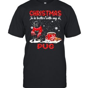 Christmas Is Better With My Black Pug Dog Hooded Sweat shirt