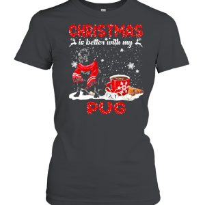 Christmas Is Better With My Black Pug Dog Hooded Sweat shirt