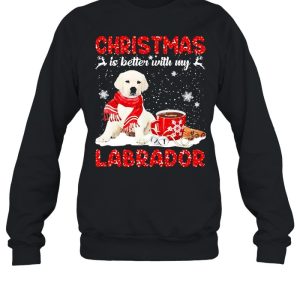 Christmas Is Better With My White Labrador Dog Sweater Shirt 4