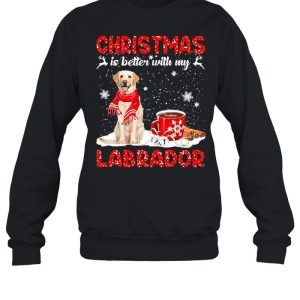 Christmas Is Better With My Yellow Labrador Dog Sweater Shirt 4