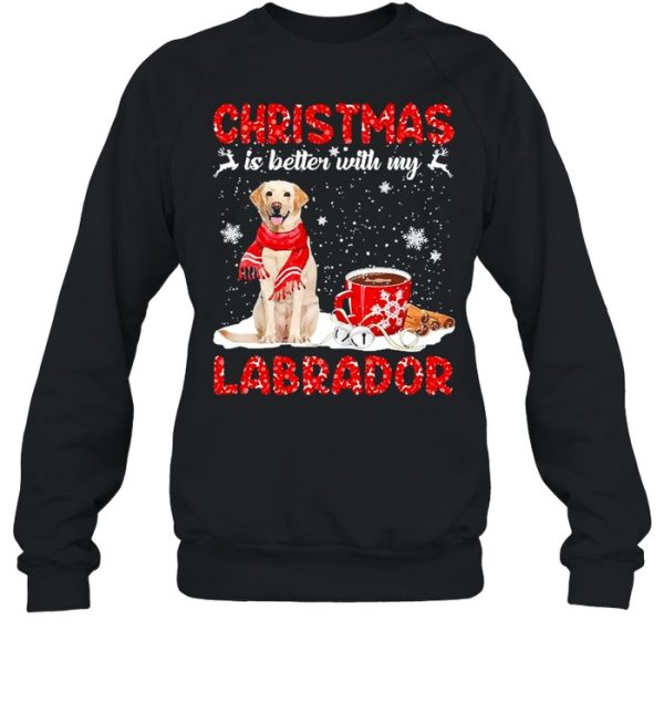 Christmas Is Better With My Yellow Labrador Dog Sweater Shirt