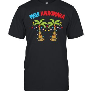 Christmas Mele Kalikimaka Santa Hawaiian T shirt 1
