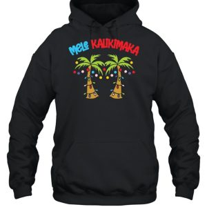 Christmas Mele Kalikimaka Santa Hawaiian T shirt 5