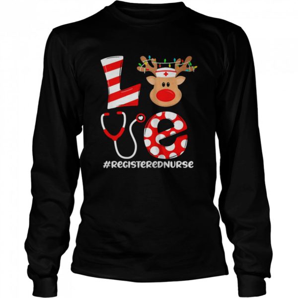 Christmas Nurse Love Registered Nurse Santa Reindeer Nurse Hat Elf Sweater Shirt