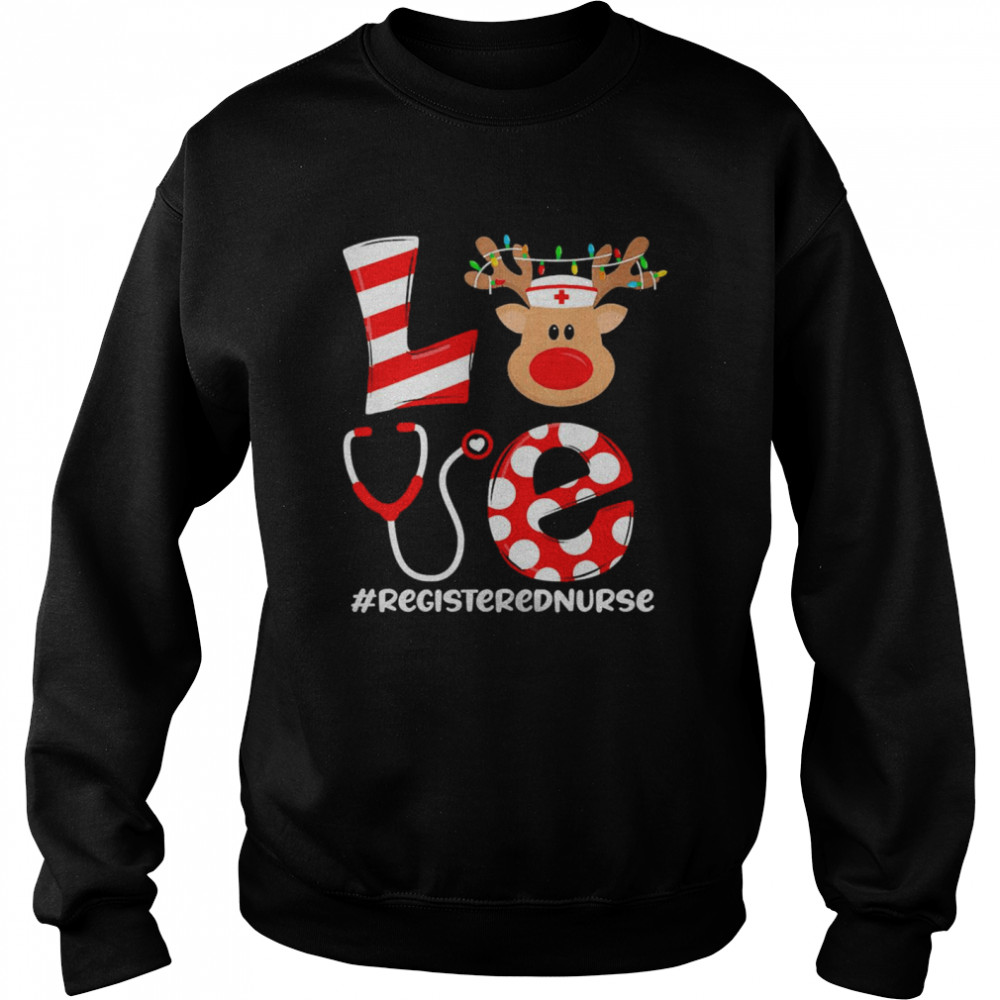 Christmas Nurse Love Registered Nurse Santa Reindeer Nurse Hat Elf Sweater Shirt Christmas Nurse Love Registered Nurse Santa Reindeer Nurse Hat Elf Sweater Shirt