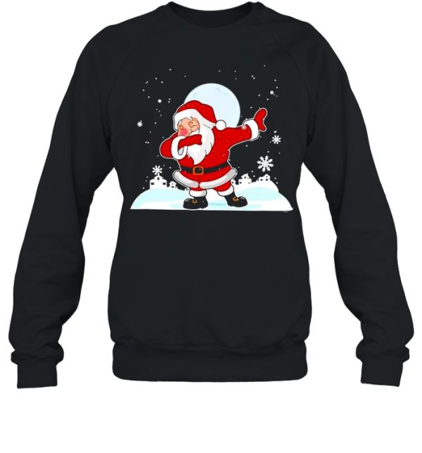 Christmas Santa Claus Dabbing Xmas Vacation Winter Holidays Sweater T-shirt
