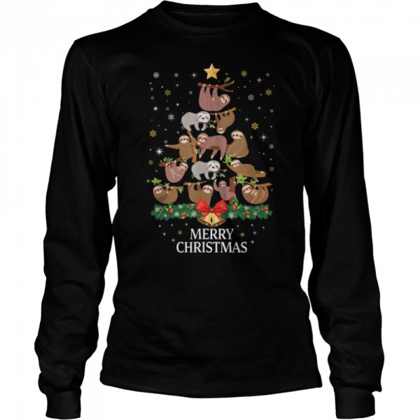 Christmas Sloth Tree Design for Boys Girls Sloth Xmas T-Shirt