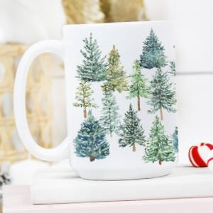Christmas Trees Mug Holiday Decor Gifts