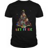 Christmas tree Let it be shirt