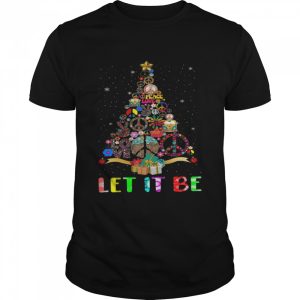 Christmas tree Let it be shirt 1