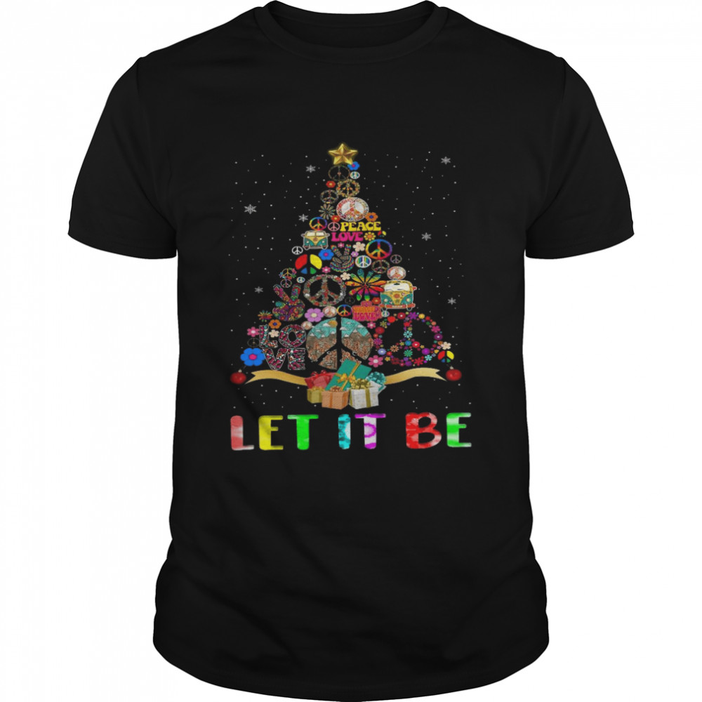 Christmas tree Let it be shirt Christmas tree Let it be shirt