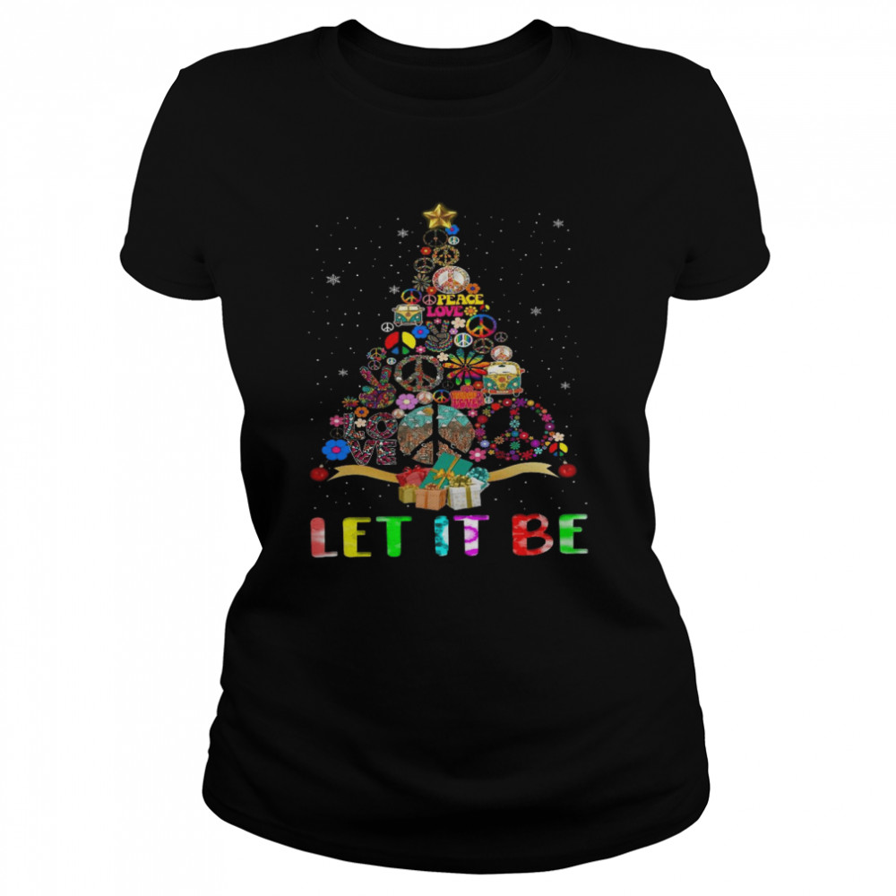 Christmas tree Let it be shirt Christmas tree Let it be shirt