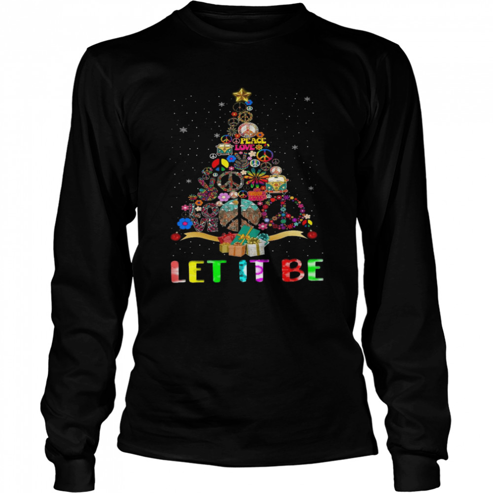 Christmas tree Let it be shirt Christmas tree Let it be shirt